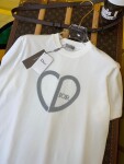 Tee Dior Cd Heart White Ss2022