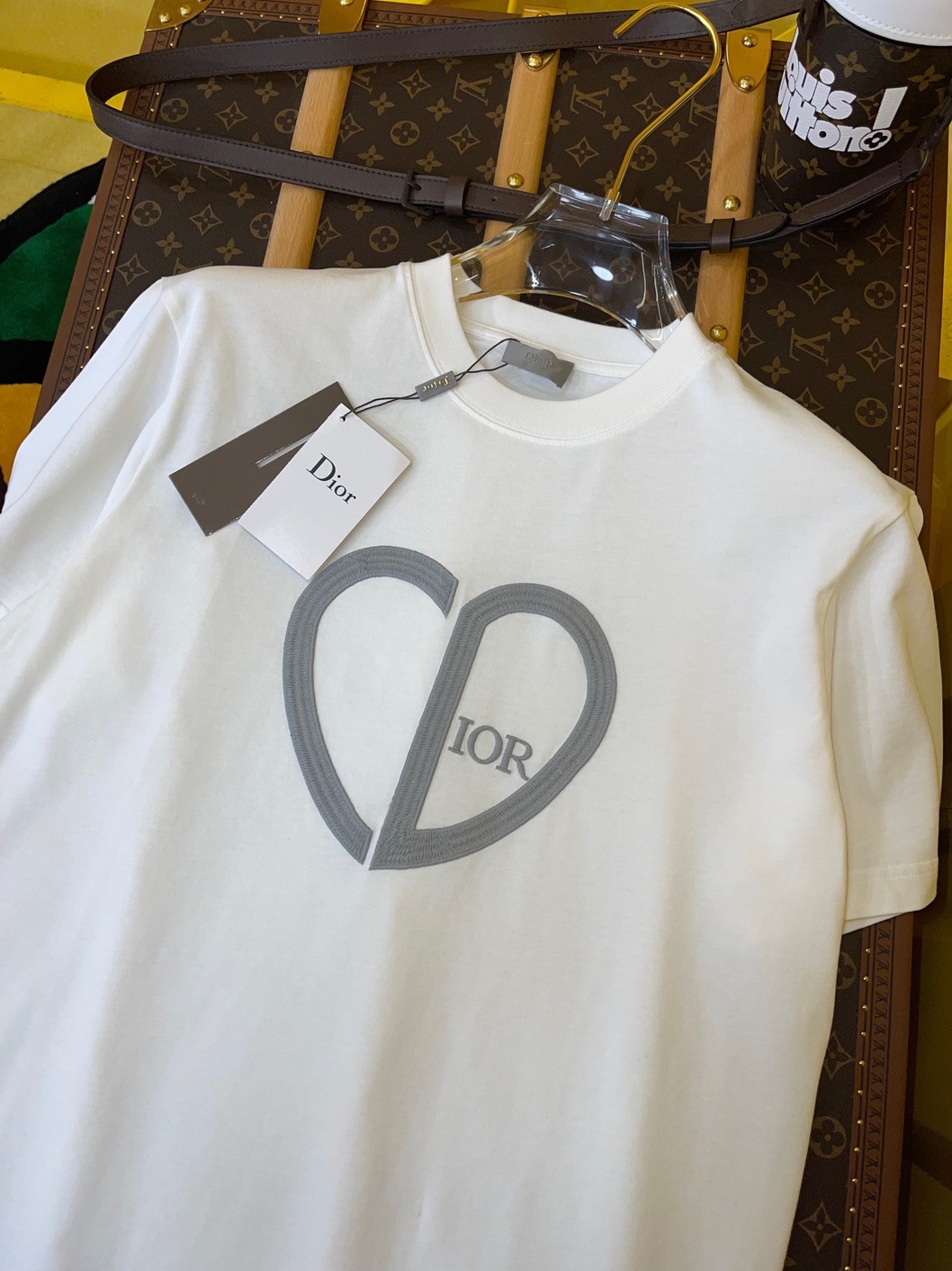 Tee Dior Cd Heart White Ss2022