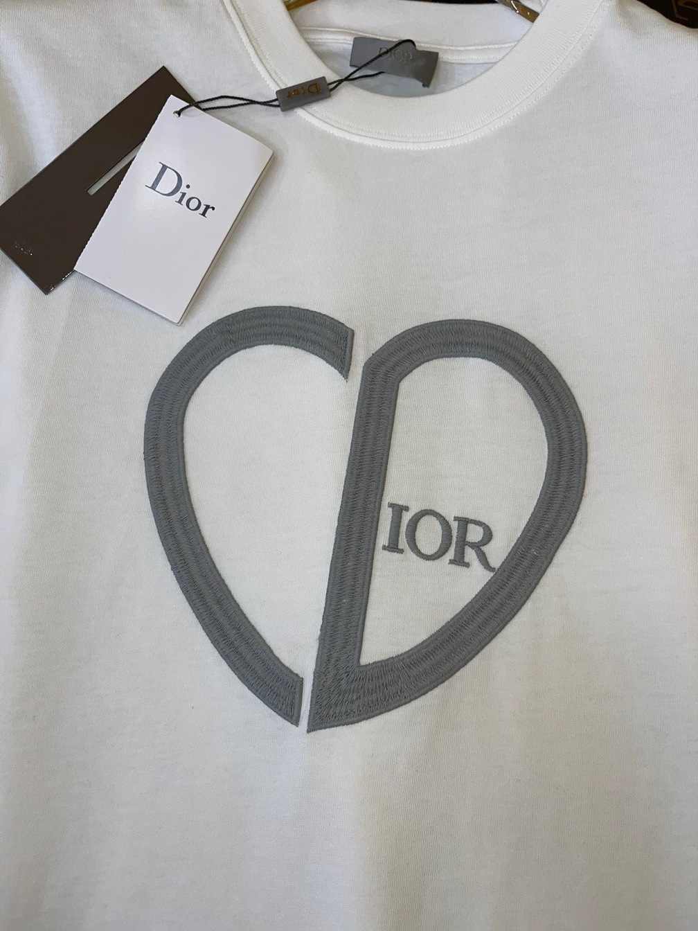 Tee Dior Cd Heart White Ss2022