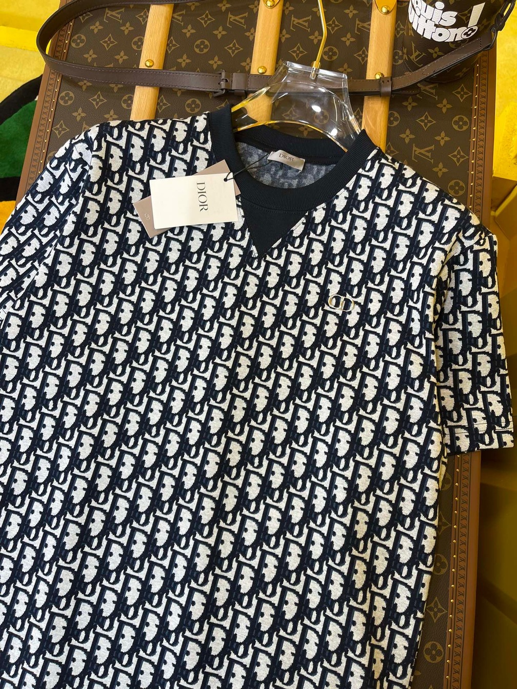 Tee Dior Oblique Dark Blue Ss2022