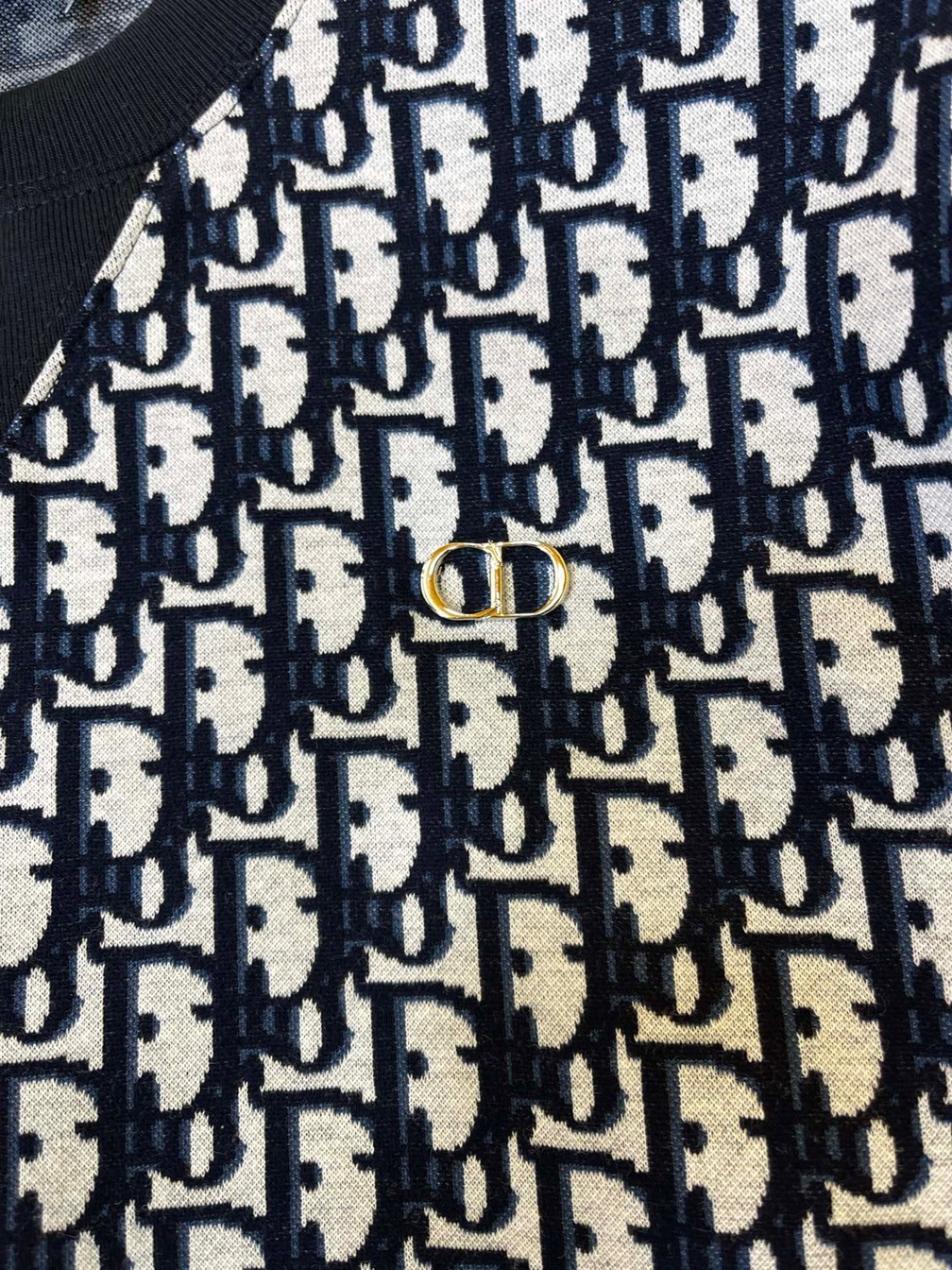 Tee Dior Oblique Dark Blue Ss2022