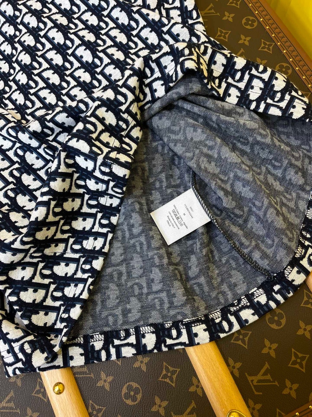 Tee Dior Oblique Dark Blue Ss2022