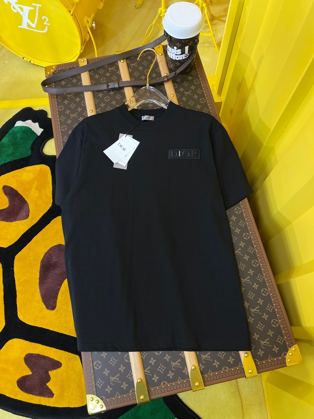 Tee Dior Sacai Black Ss2022