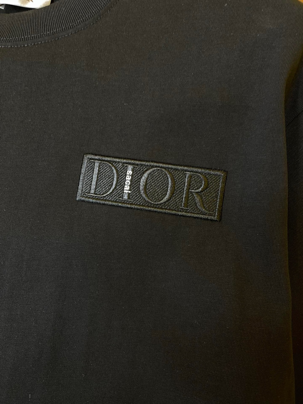 Tee Dior Sacai Black Ss2022