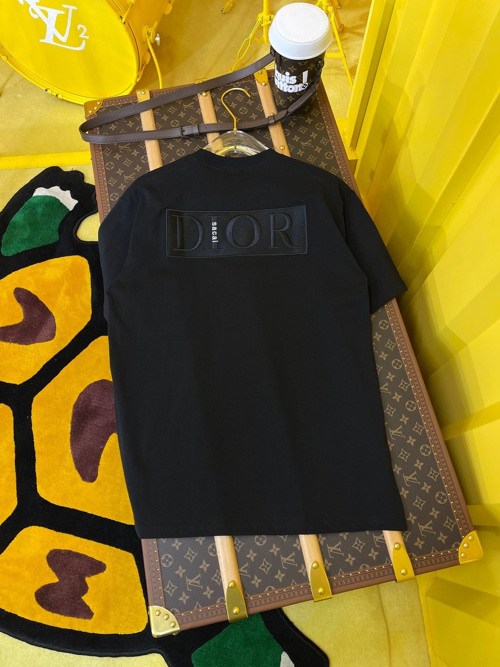 Tee Dior Sacai Black Ss2022