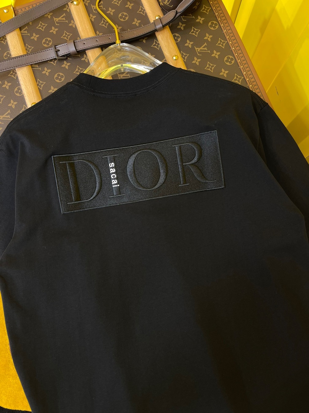 Tee Dior Sacai Black Ss2022