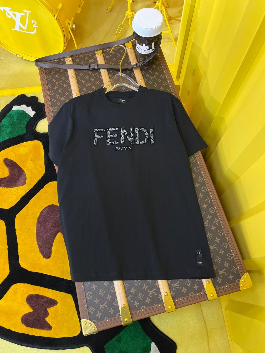Tee Fendi Black Snake Ss2022