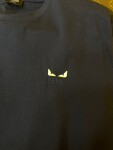 Tee Fendi Logo Eyes Black Ss2022