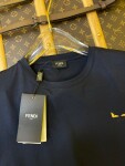 Tee Fendi Logo Eyes Black Ss2022