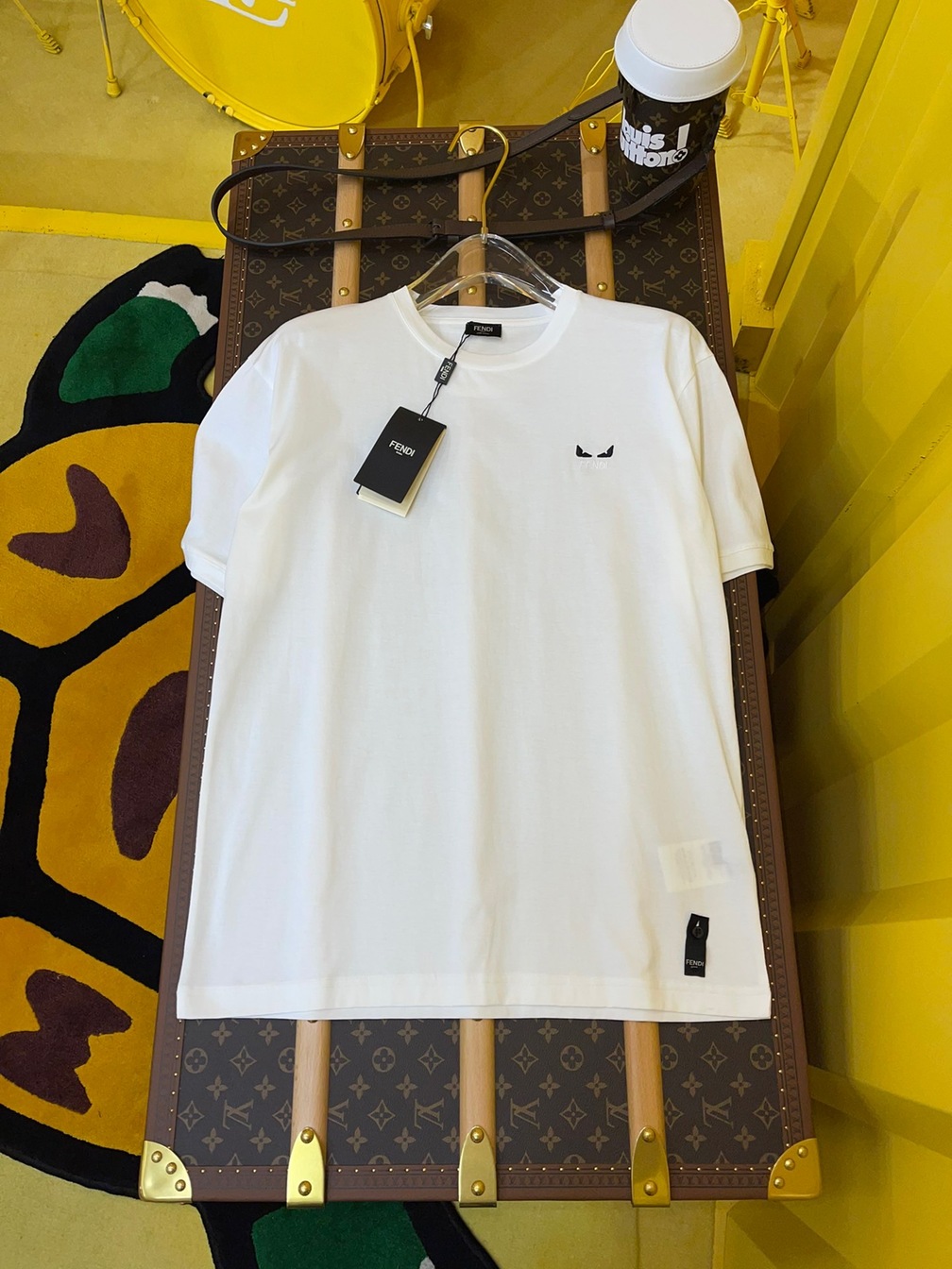 Tee Fendi Logo Eyes White Ss2022