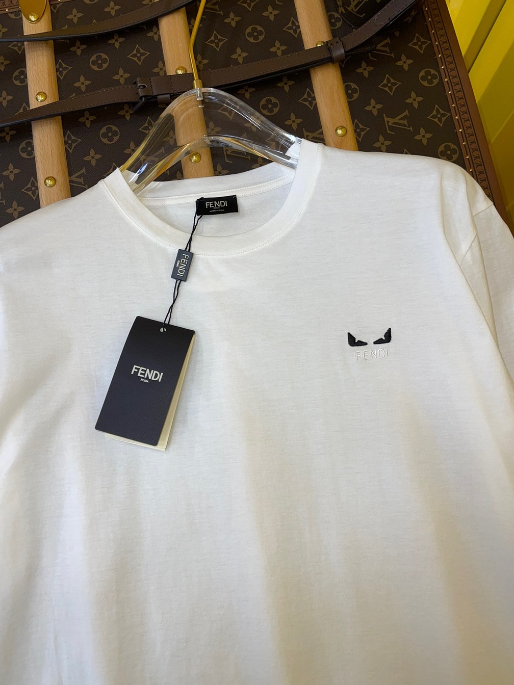 Tee Fendi Logo Eyes White Ss2022