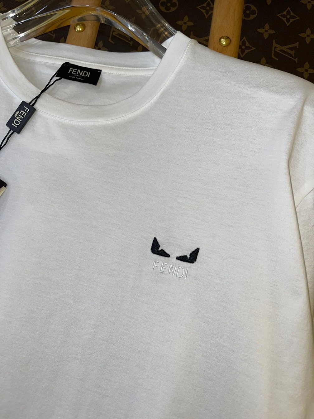 Tee Fendi Logo Eyes White Ss2022