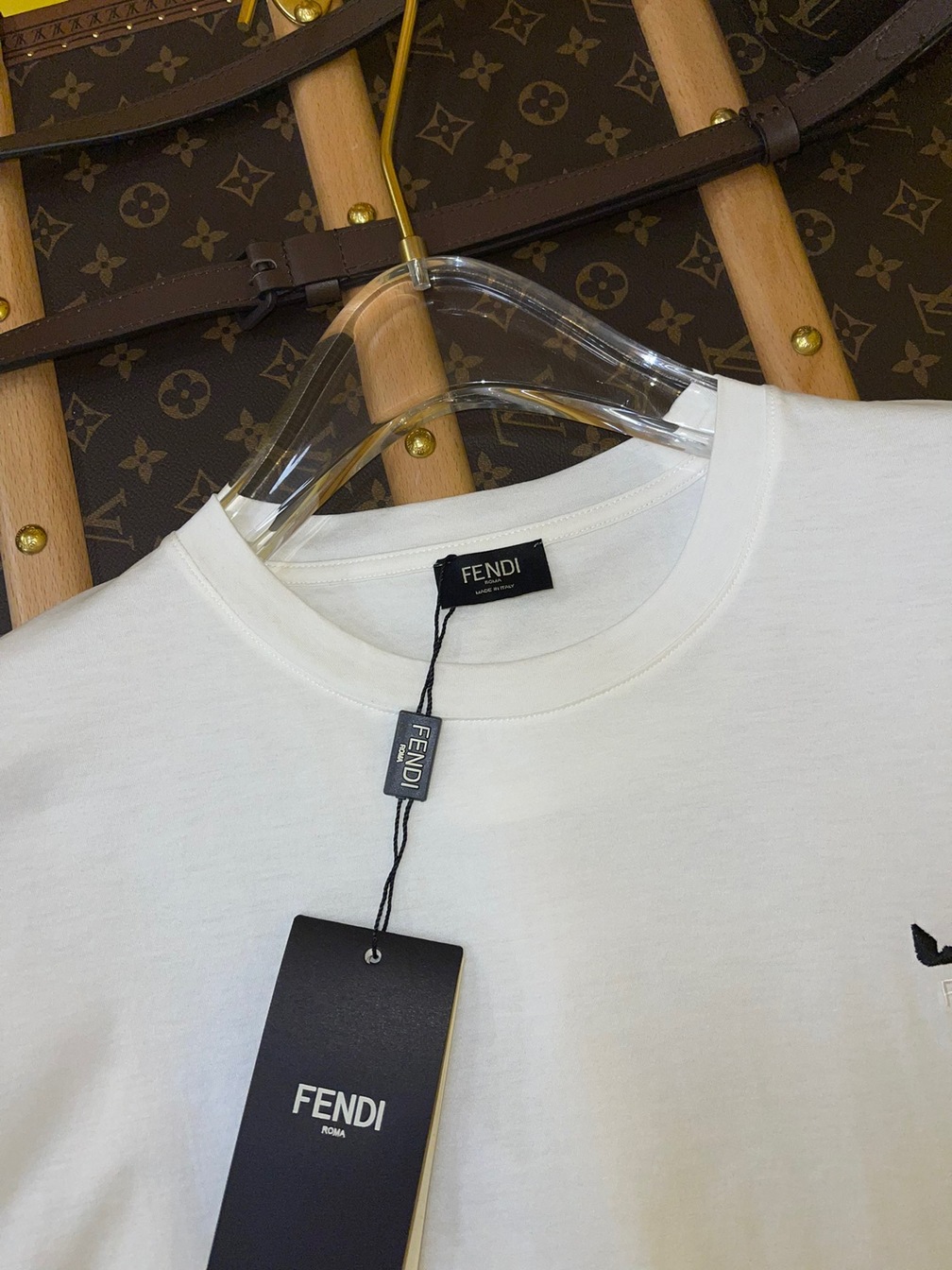Tee Fendi Logo Eyes White Ss2022