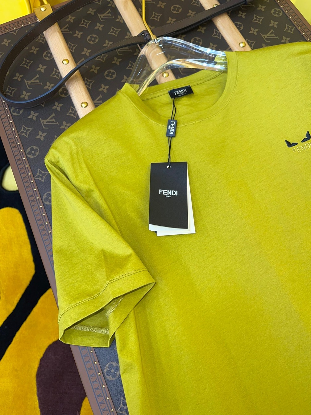 Tee Fendi Logo Eyes Yellow Ss2022