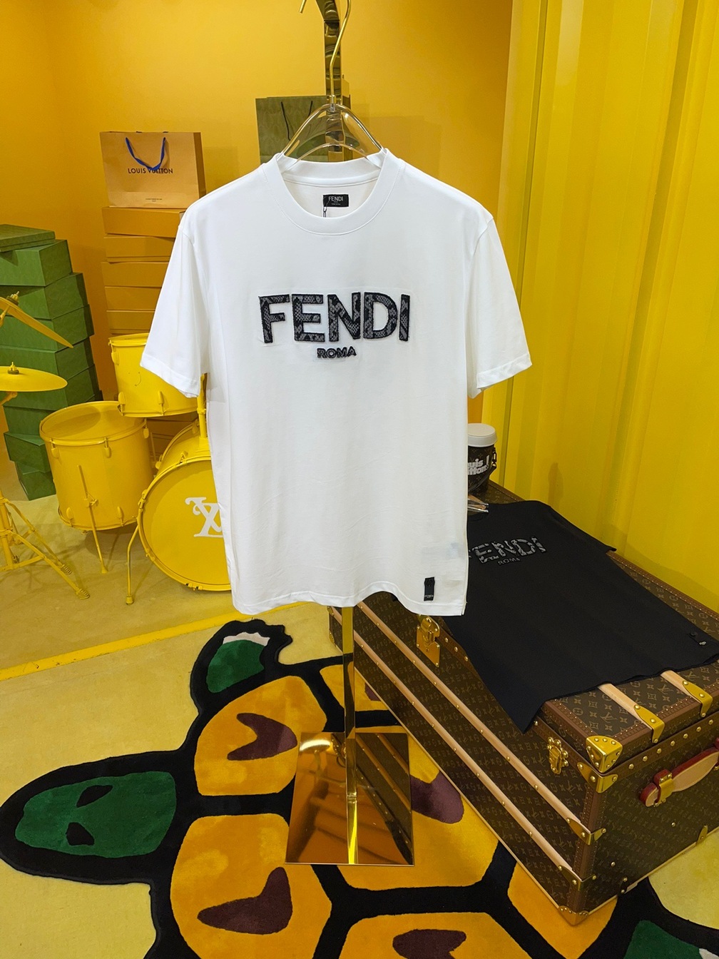 Tee Fendi White Snake Ss2022