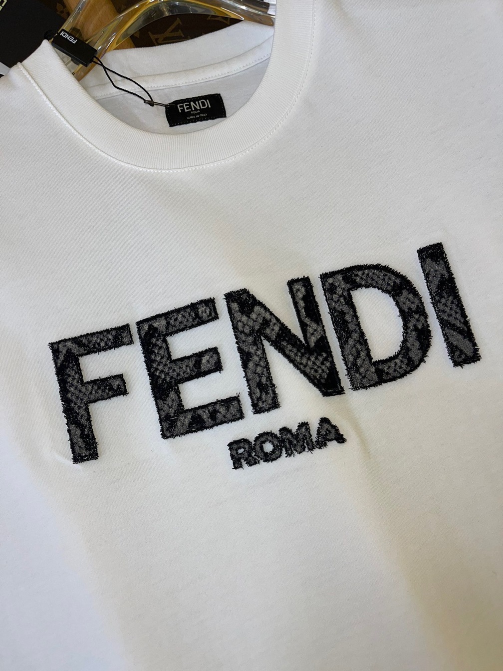 Tee Fendi White Snake Ss2022