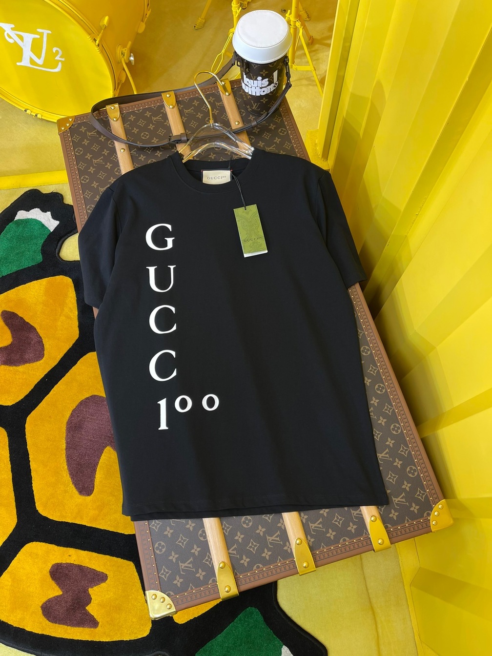 Tee Gucci 100 New Black Ss2022