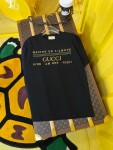 Tee Gucci Fake Logo New Black Ss2022