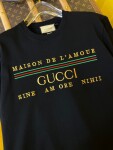 Tee Gucci Fake Logo New Black Ss2022