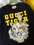 Tee Gucci Tiger Head Black Ss2022