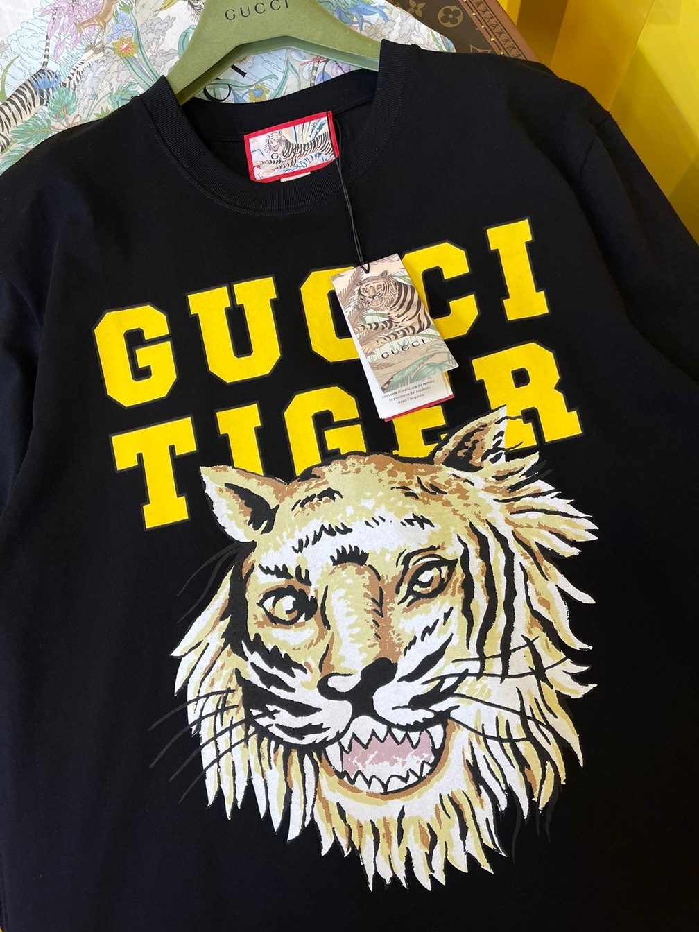 Tee Gucci Tiger Head Black Ss2022