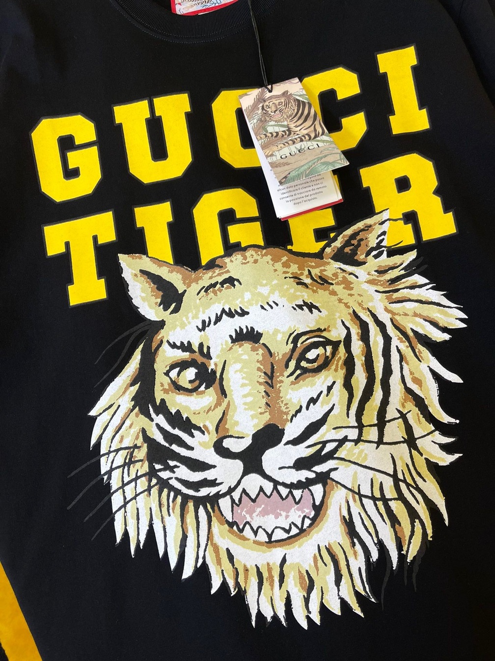 Tee Gucci Tiger Head Black Ss2022