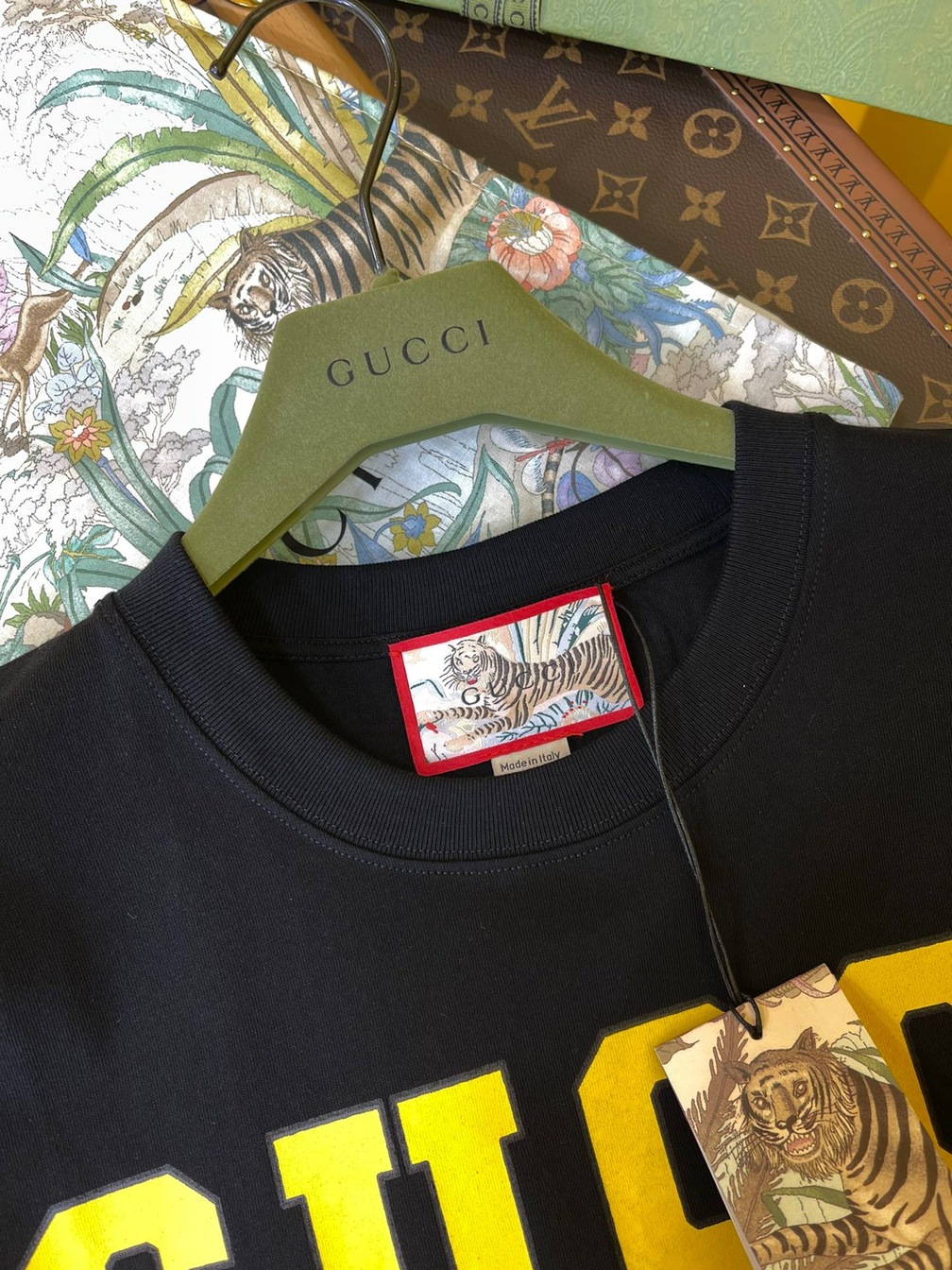 Tee Gucci Tiger Head Black Ss2022