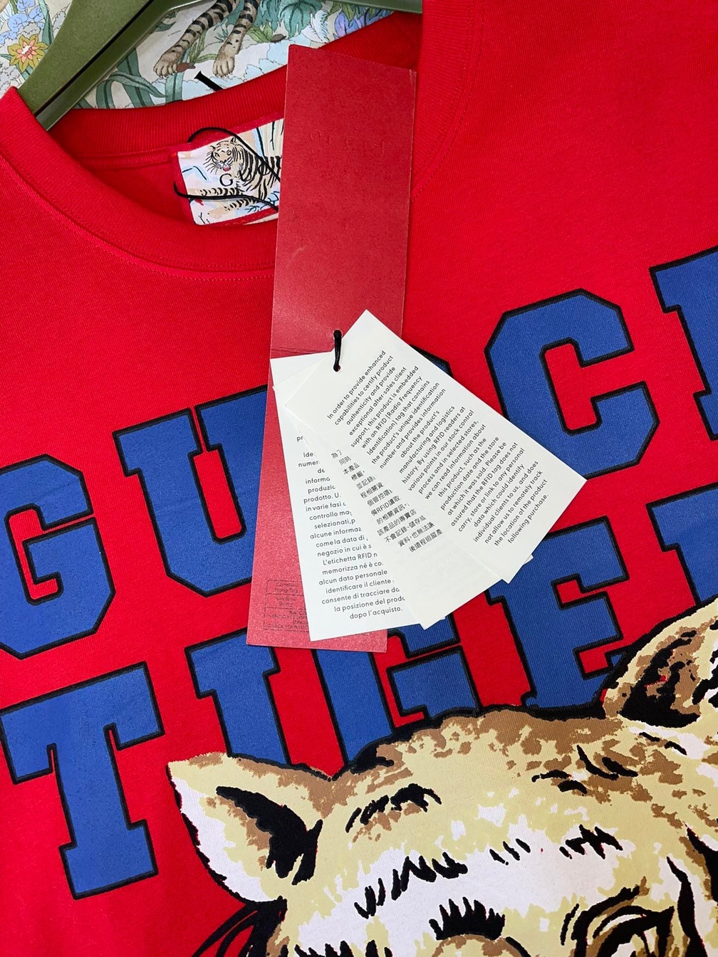 Tee Gucci Tiger Head Red Ss2022
