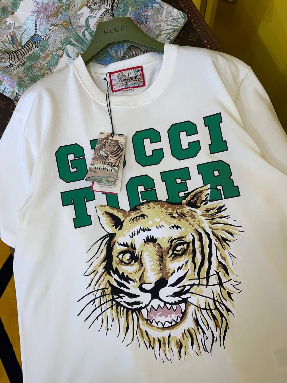 Tee Gucci Tiger Head White Ss2022