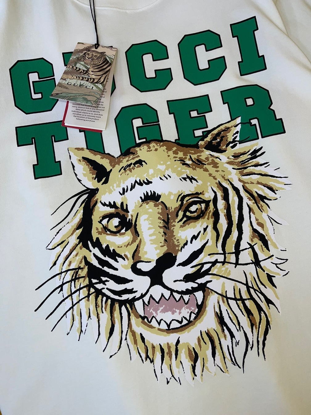 Tee Gucci Tiger Head White Ss2022