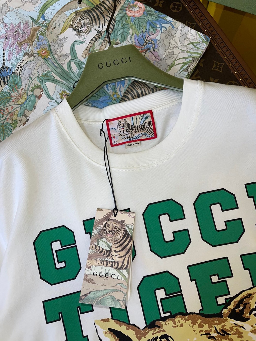 Tee Gucci Tiger Head White Ss2022