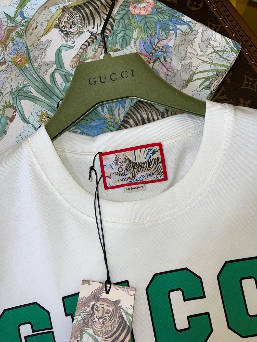 Tee Gucci Tiger Head White Ss2022