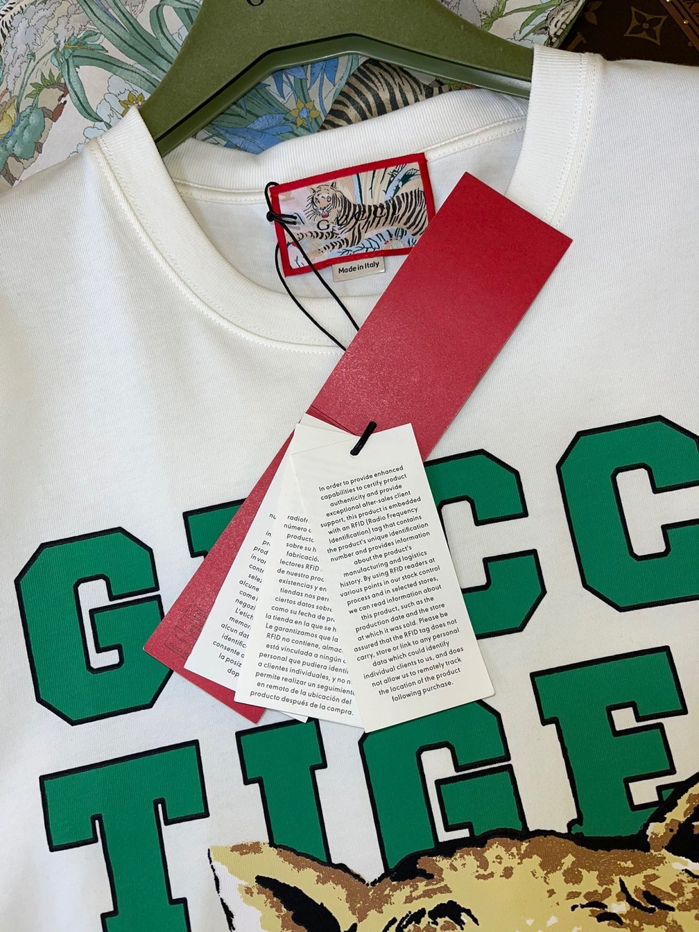 Tee Gucci Tiger Head White Ss2022
