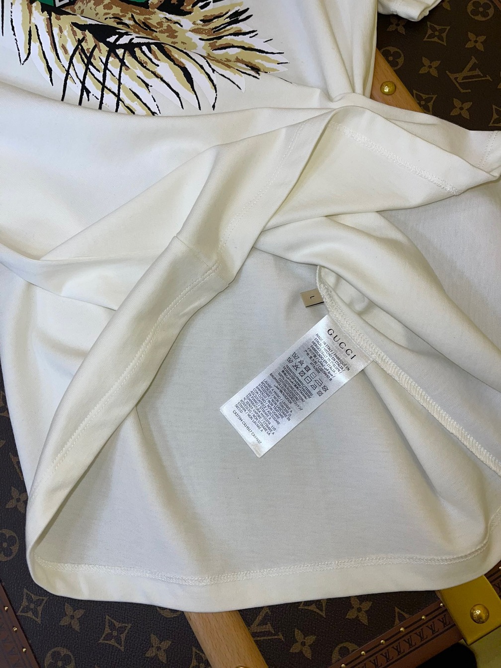 Tee Gucci Tiger Head White Ss2022