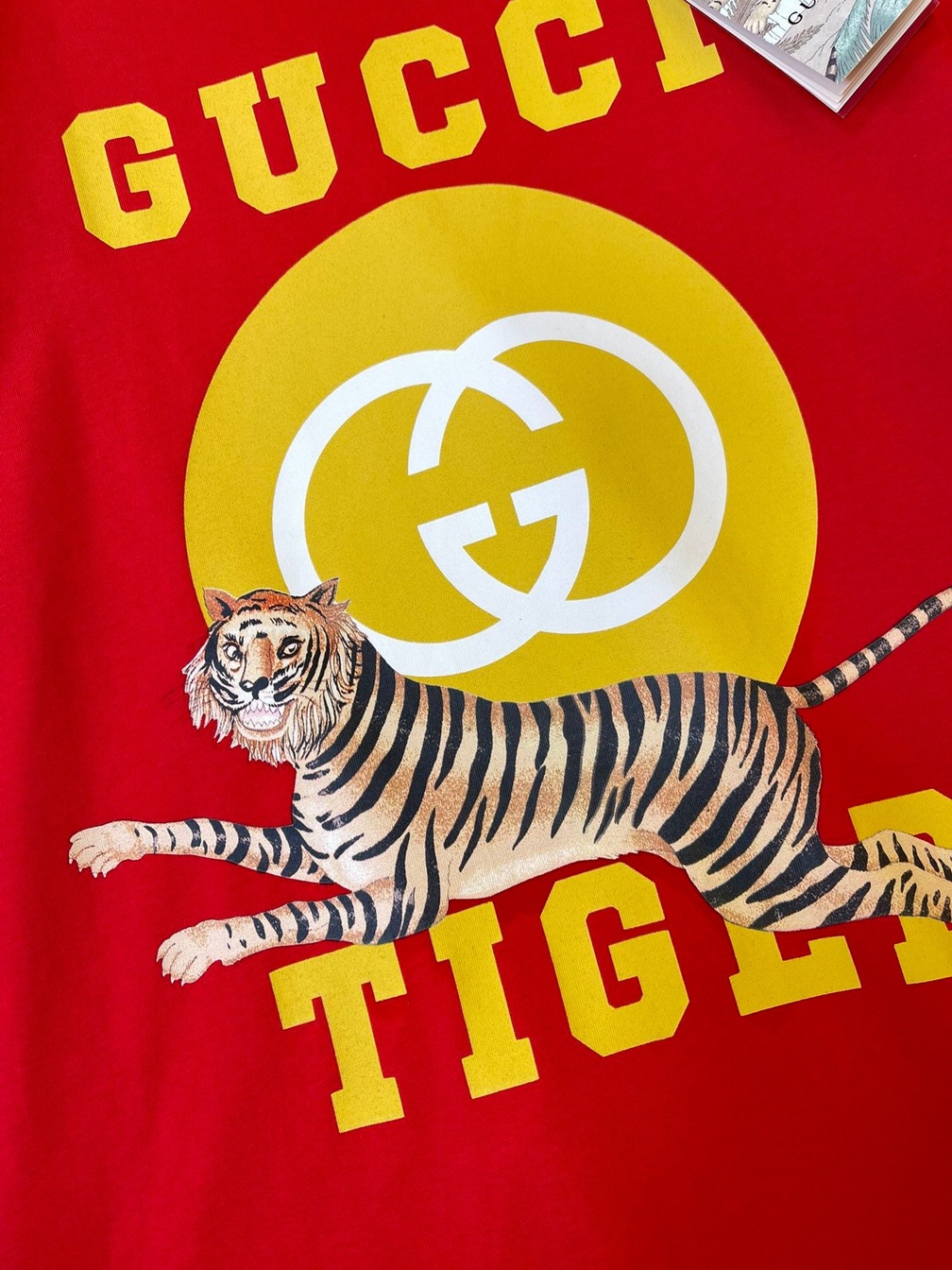 Tee Gucci Tiger Run Red Ss2022