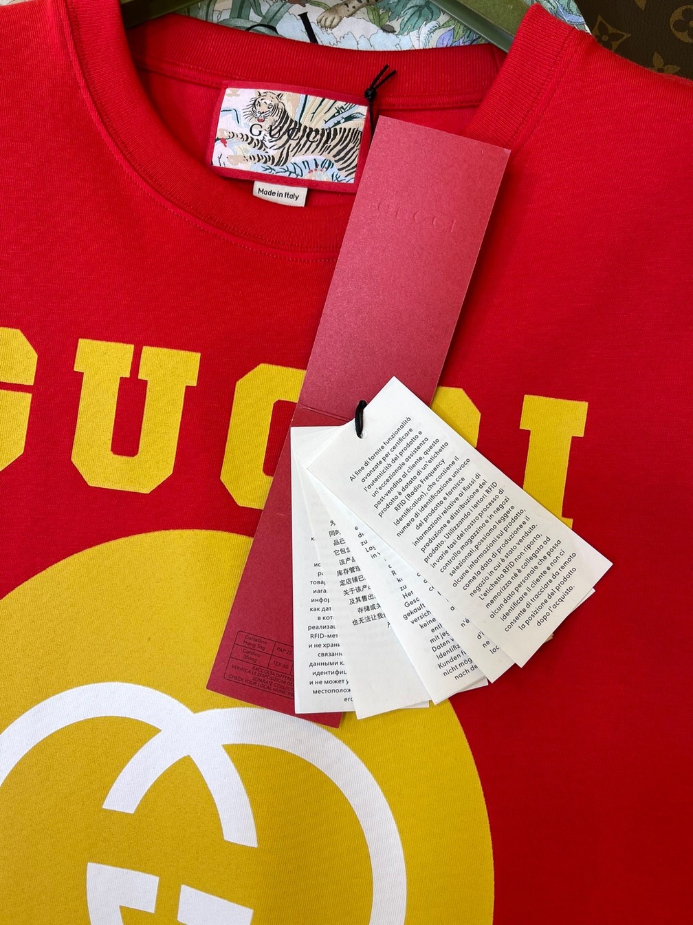 Tee Gucci Tiger Run Red Ss2022
