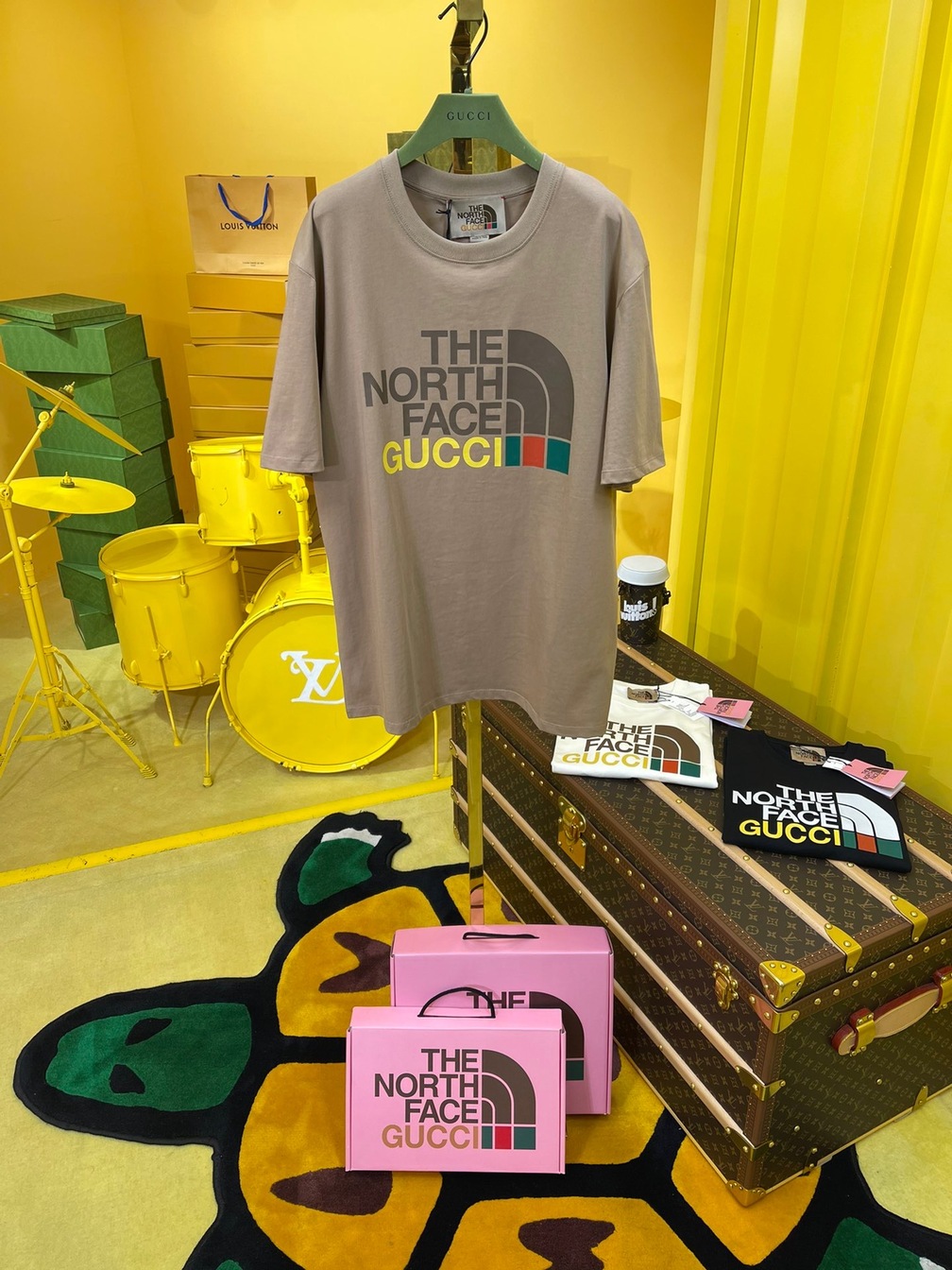 Tee Gucci X Tnf Basic Beige Ss2022
