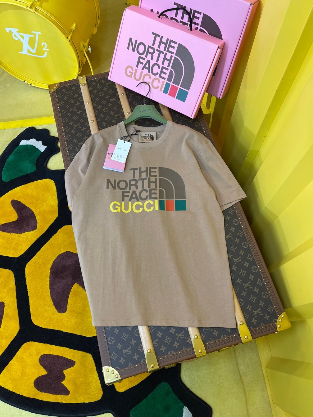 Tee Gucci X Tnf Basic Beige Ss2022