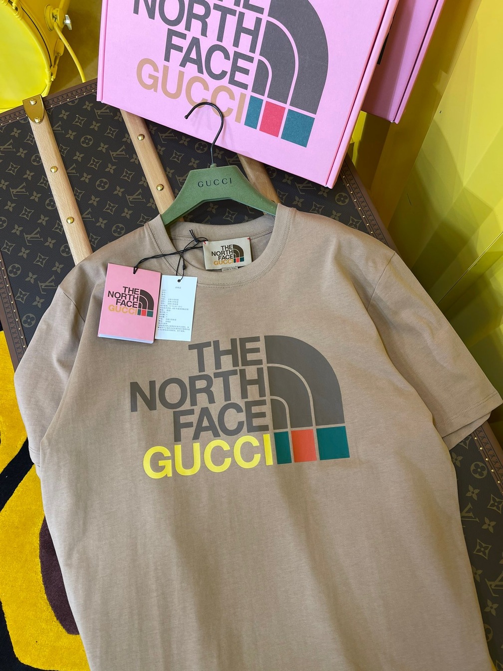 Tee Gucci X Tnf Basic Beige Ss2022