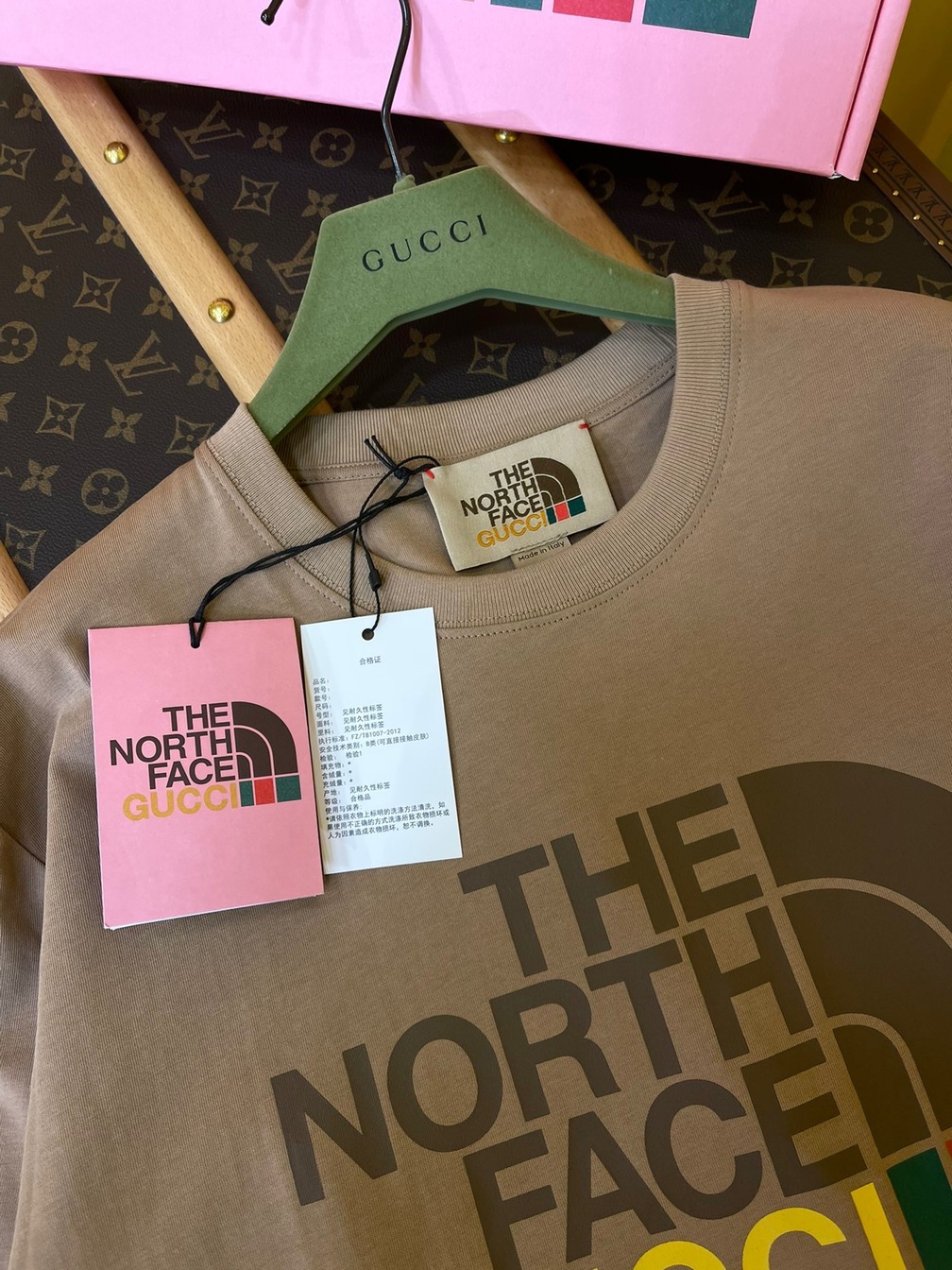 Tee Gucci X Tnf Basic Beige Ss2022