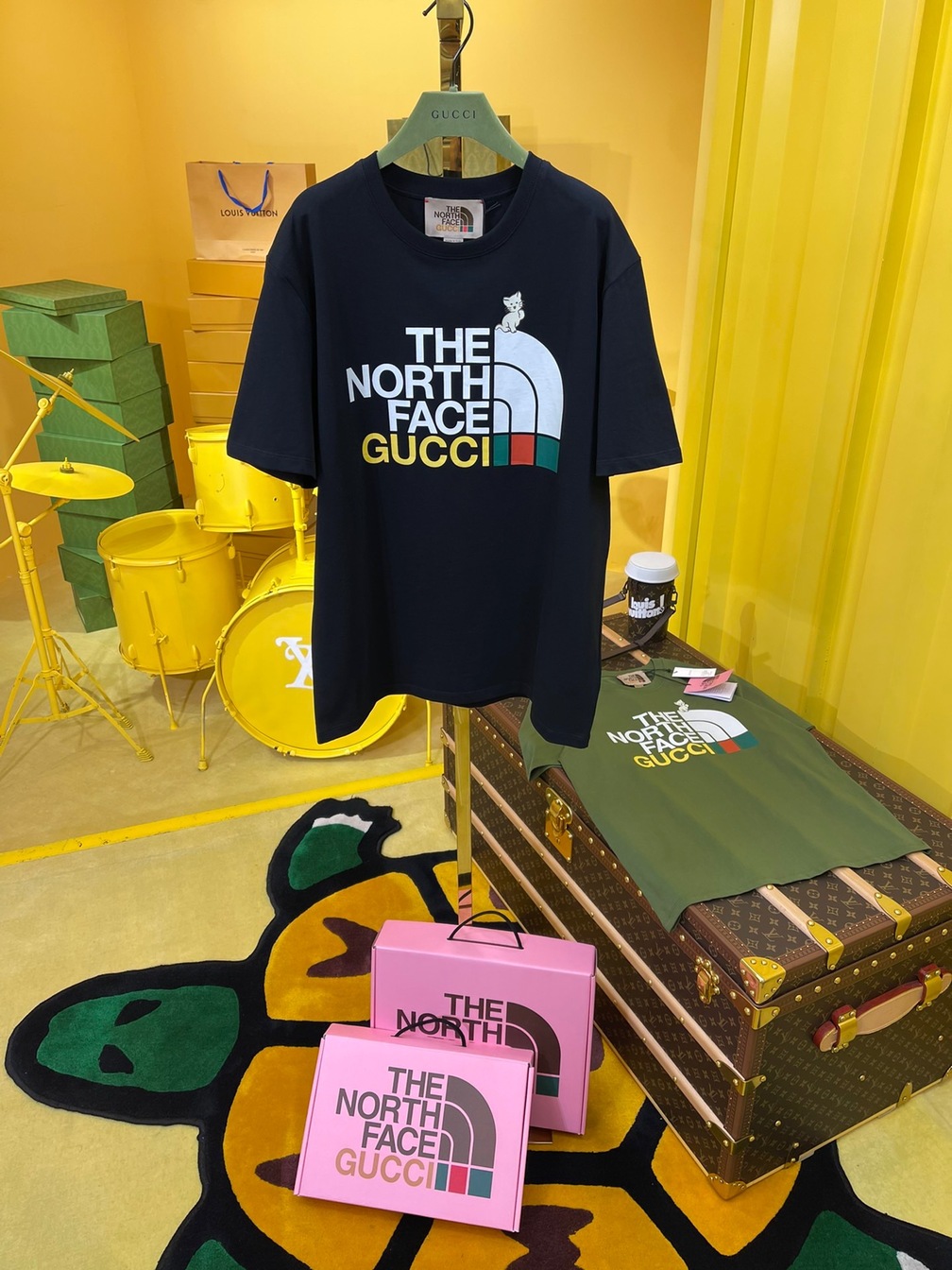 Tee Gucci X Tnf Cat Black Ss2022