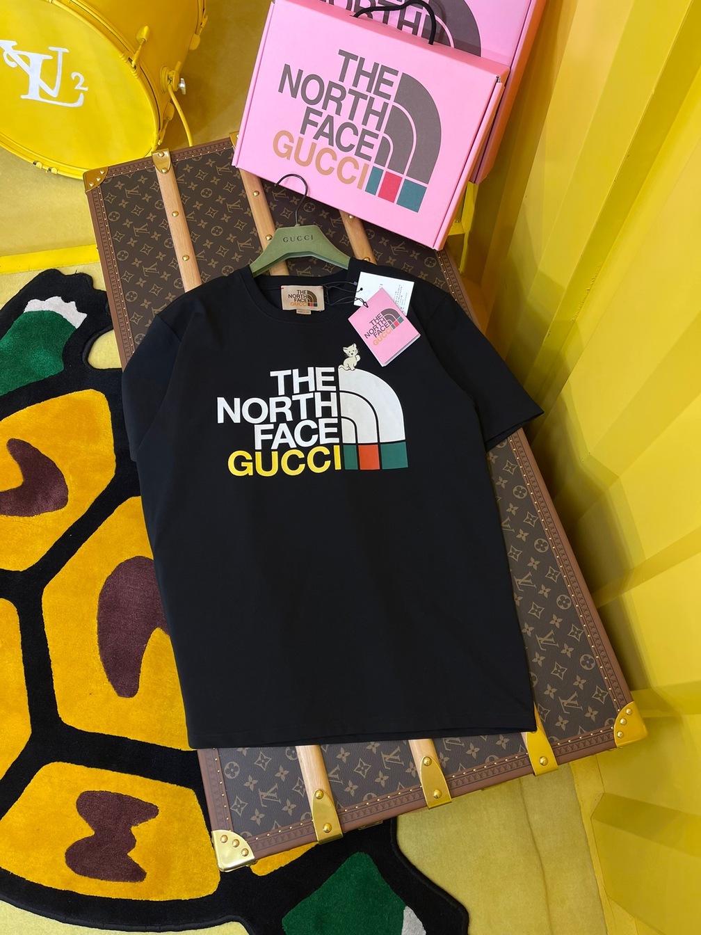 Tee Gucci X Tnf Cat Black Ss2022
