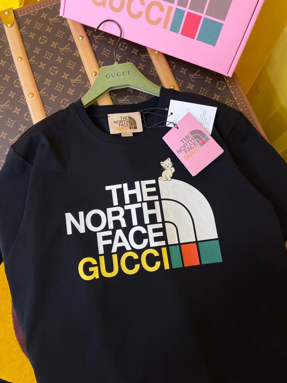 Tee Gucci X Tnf Cat Black Ss2022