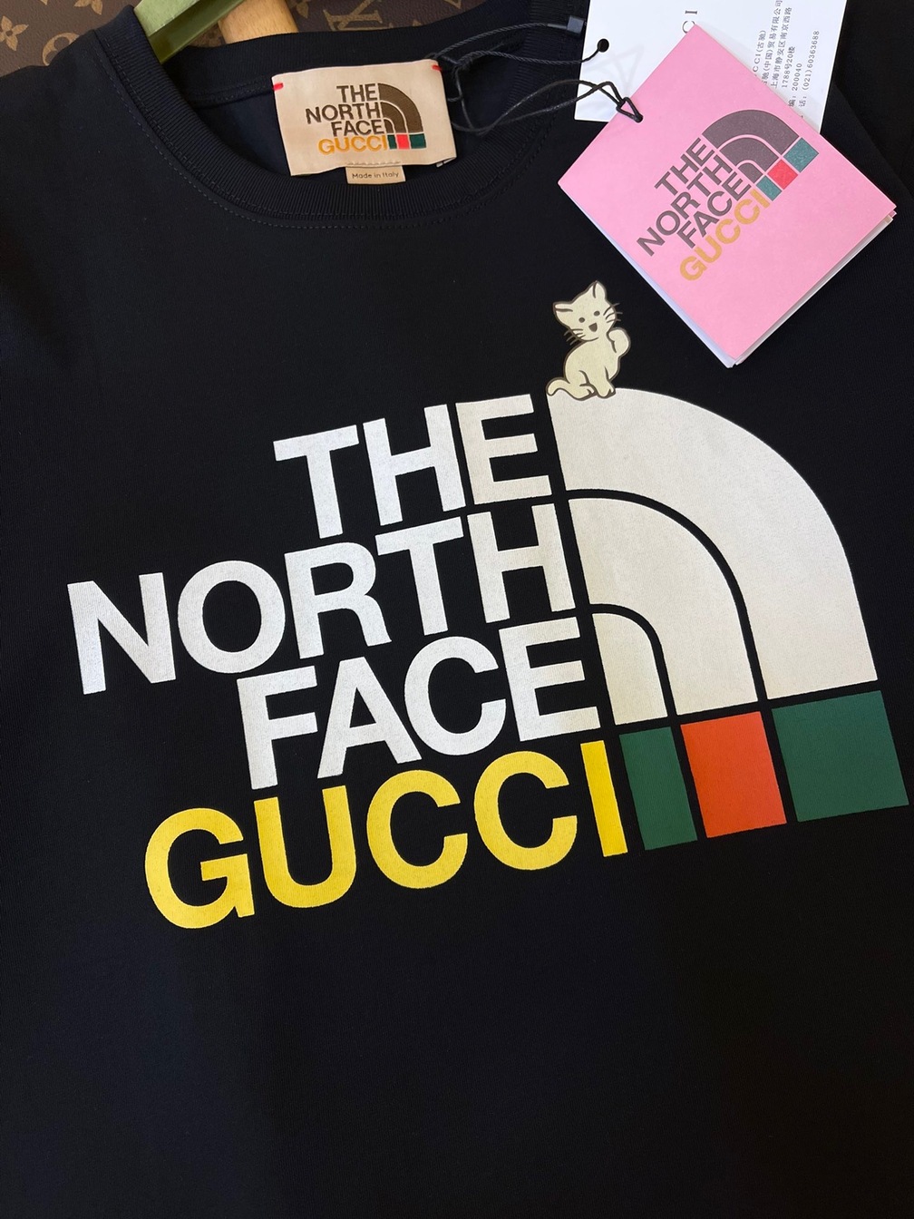 Tee Gucci X Tnf Cat Black Ss2022