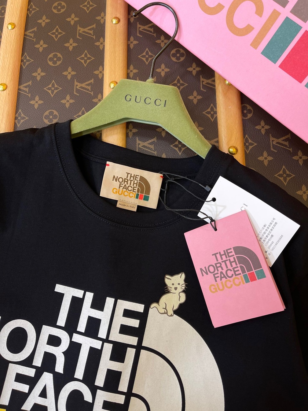 Tee Gucci X Tnf Cat Black Ss2022