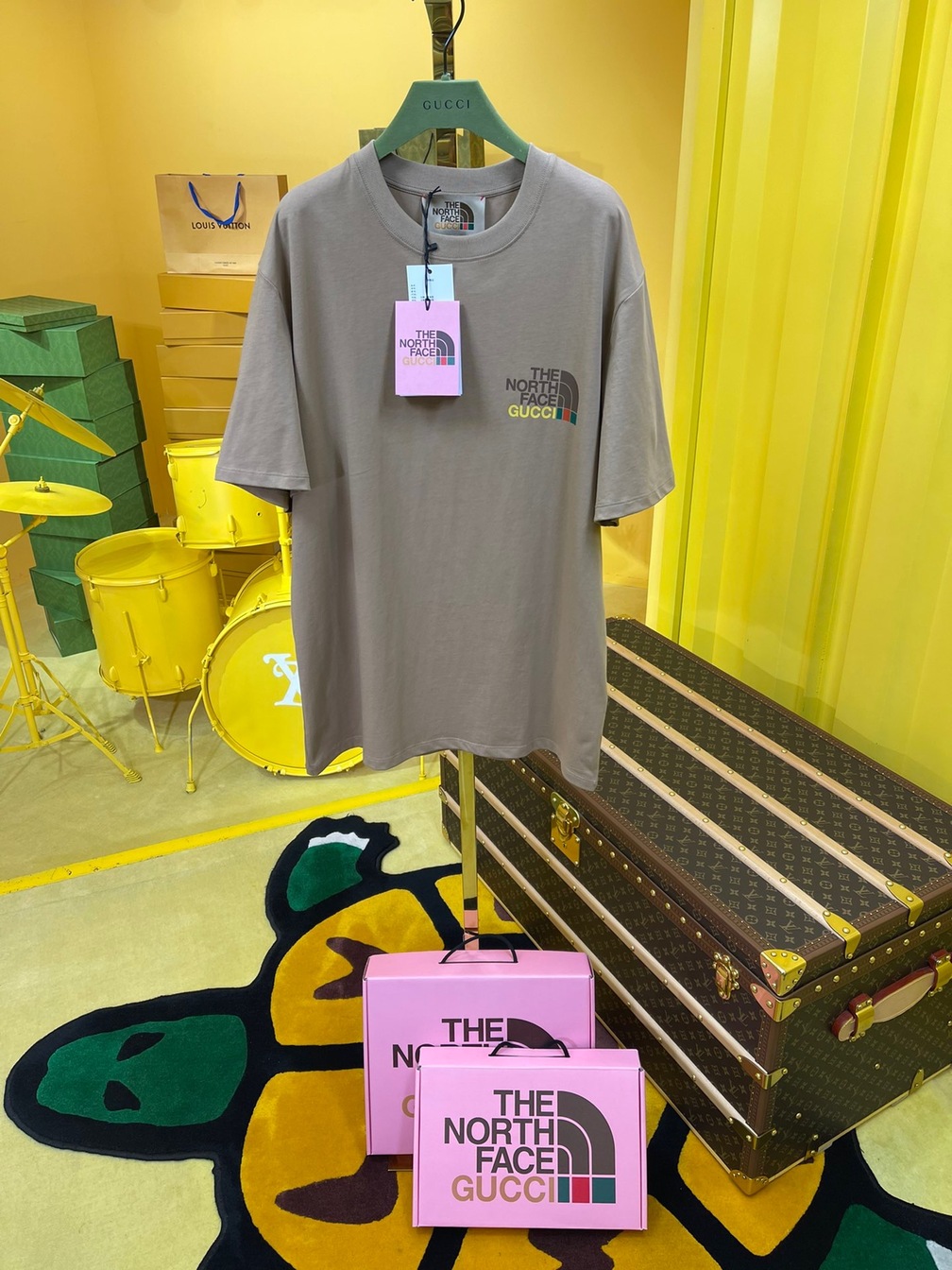 Tee Gucci X Tnf View Dark Beige Ss2022