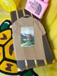 Tee Gucci X Tnf View Dark Beige Ss2022