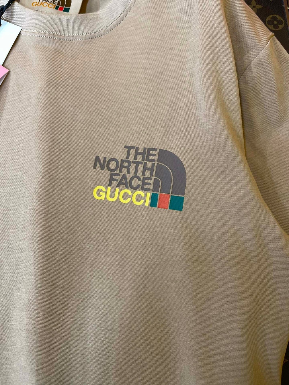Tee Gucci X Tnf View Dark Beige Ss2022