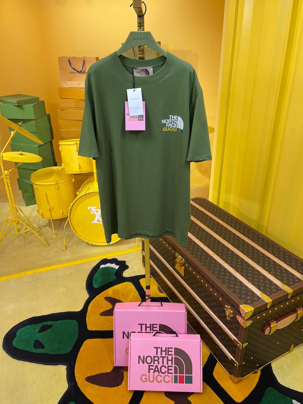 Tee Gucci X Tnf View Dark Green Ss2022