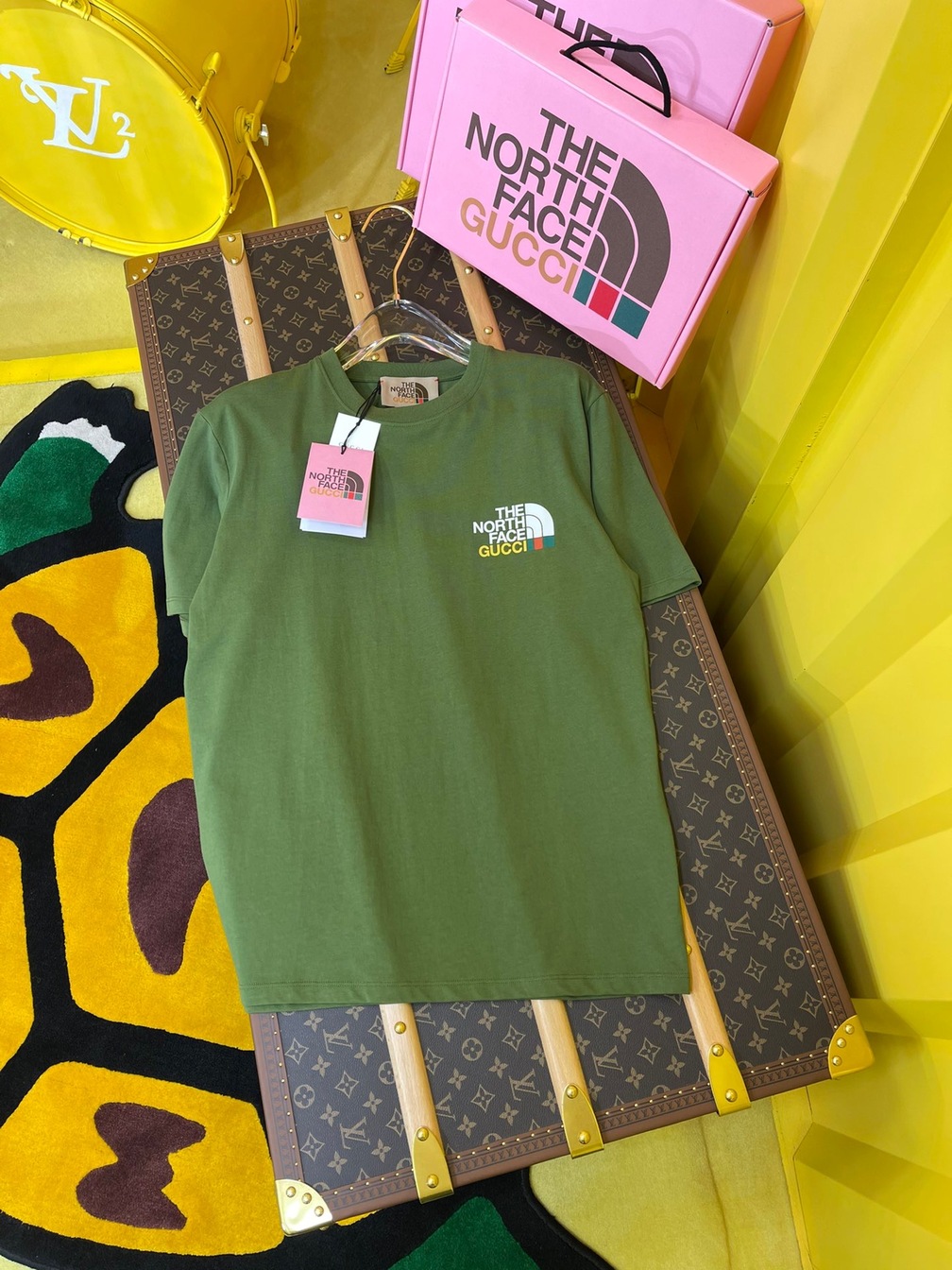 Tee Gucci X Tnf View Dark Green Ss2022